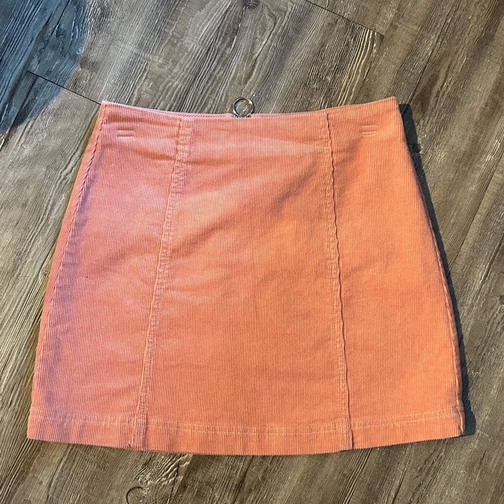 Corduroy Mini Skirt - light pink